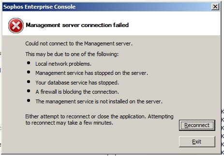 Sophos The Installed Product Does Not Match The Installation Source