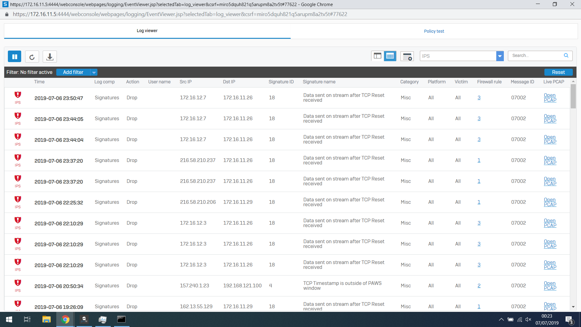 IPS disabled however rules still seem to be being applied - Discussions ...