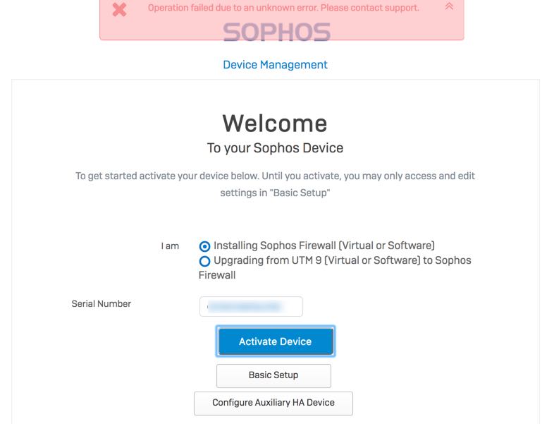 sophos home firewall