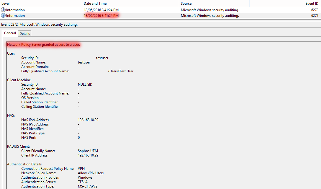 L2tp Sophos Xg