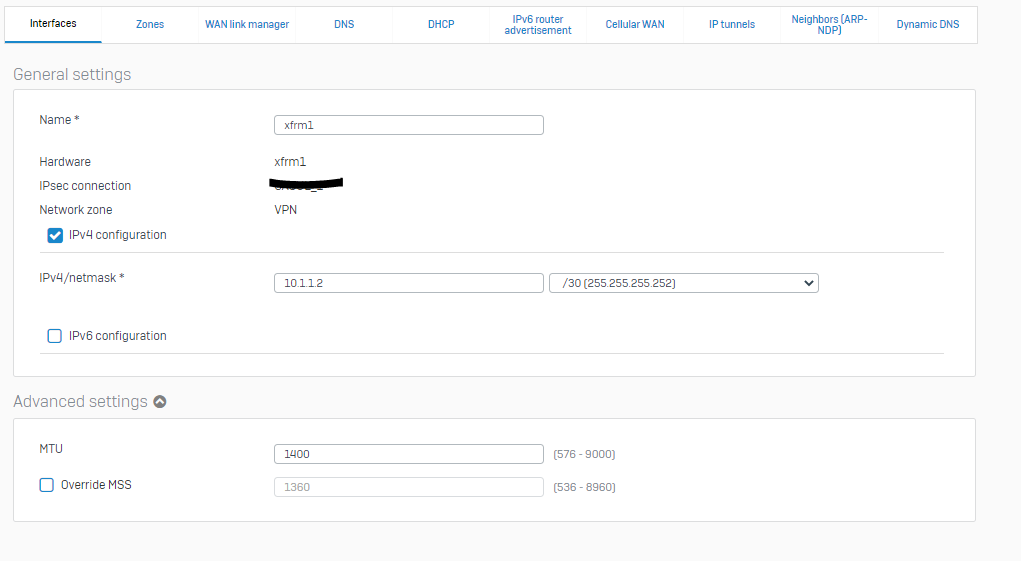 XG 18 - IPSEC Route based - Operation not permitted - Discussions ...