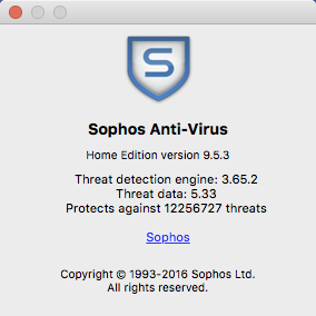 sophos antivirus is not running