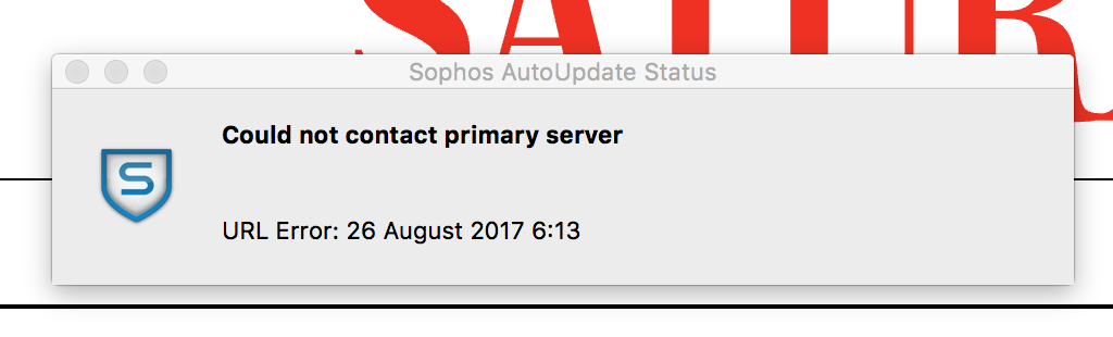 sophos antivirus mac update