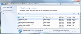 how to uninstall sophos endpoint