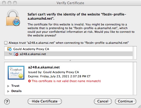 nxfilter ssl certificate error