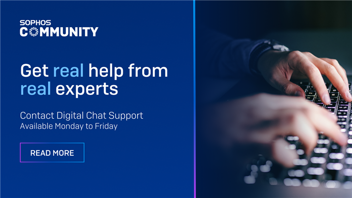 Introducing Sophos Support - Digital Chat