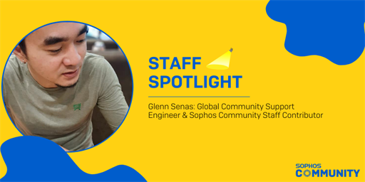 Sophos Community: Staff Spotlight - Glenn Senas