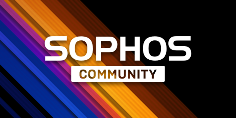Sophos Community will be unavailable on Saturday, September 12th for approximately 5 hours starting at 13:00 UTC.