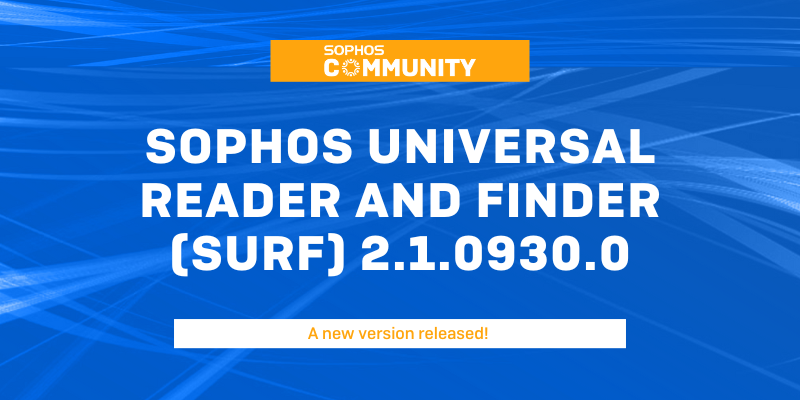 SURF 2.1.0930.0 Released