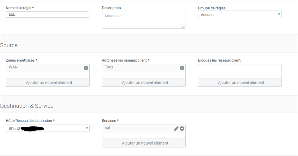 DNAT port forwading (SQL port UDP 1434) - Discussions - Sophos Firewall ...