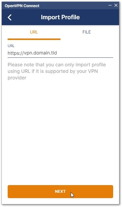 Importing Profile