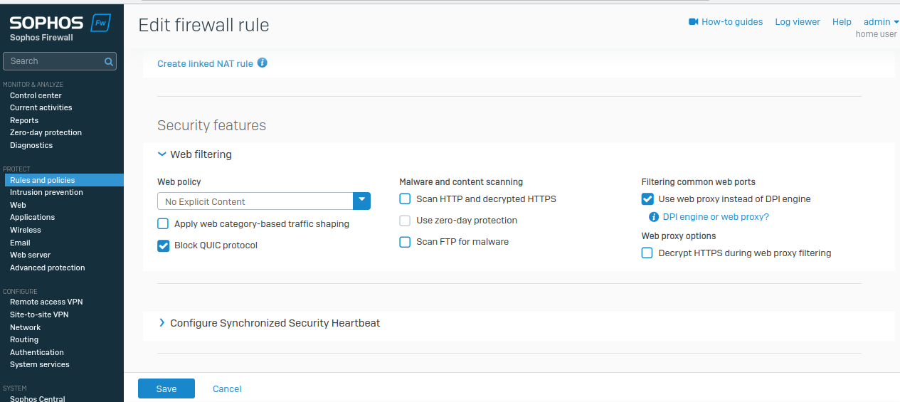 How To Setup Sophos Firewall "rule Policy" To Show The Sophos Site ...