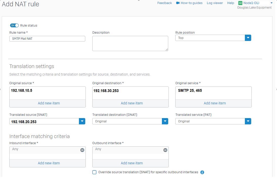 NAT Question - Discussions - Sophos Firewall - Sophos Community