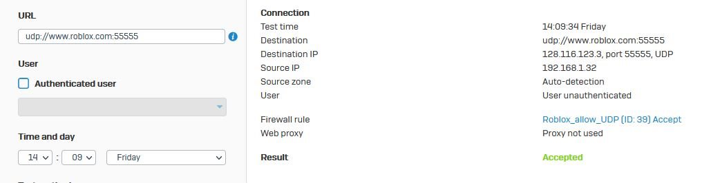 Roblox not working if Use web proxy instead of DPI engine is active -  Discussions - Sophos Firewall - Sophos Community