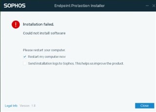 Sophos Endpoint Installation Failed. - Discussions - Sophos Endpoint ...