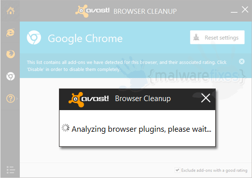 Avast browser cleanup tool