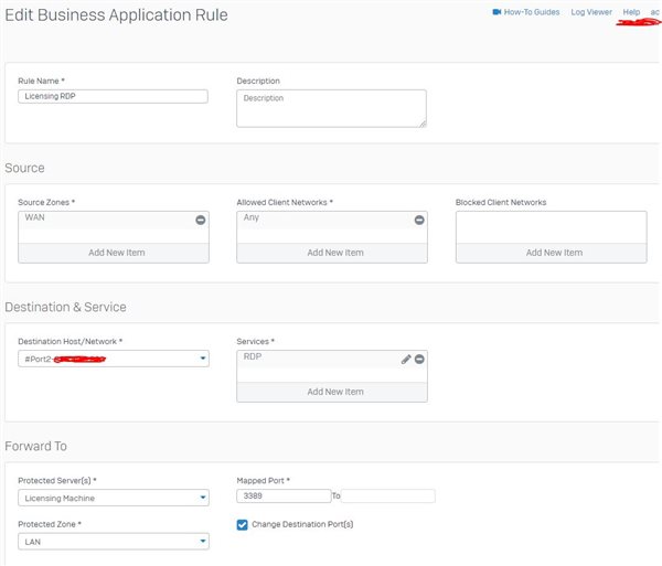 Multiple RDP Port Forwarding - Discussions - Sophos Firewall - Sophos ...