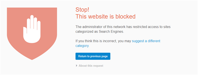 Website is blocked