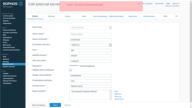 How to sync Active Directory with Sophos XG 115 - Discussions - Sophos ...