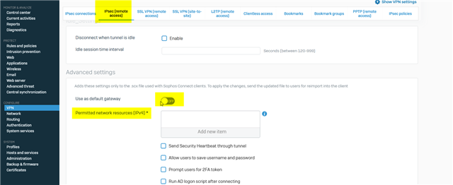 Sophos Connect Split Tunnelling - Discussions - Sophos Firewall ...