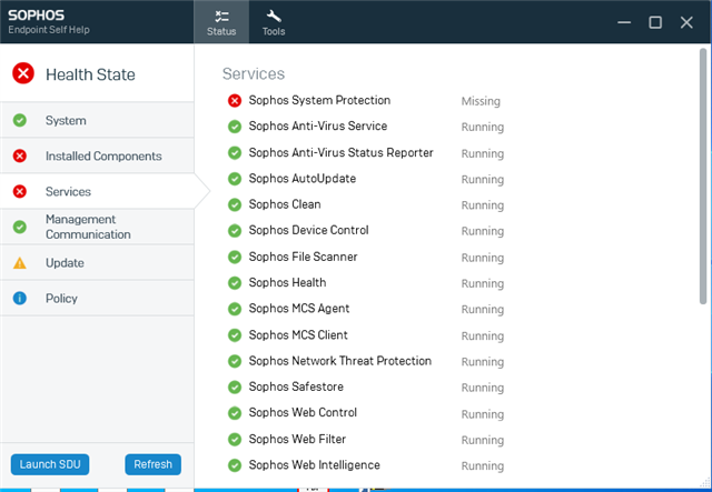 manually remove sophos endpoint